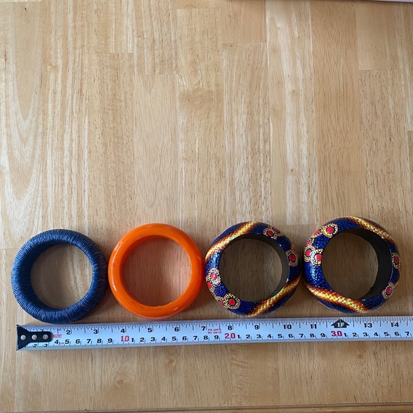 Stack of 4 chunky bracelets - Picture 5 of 5